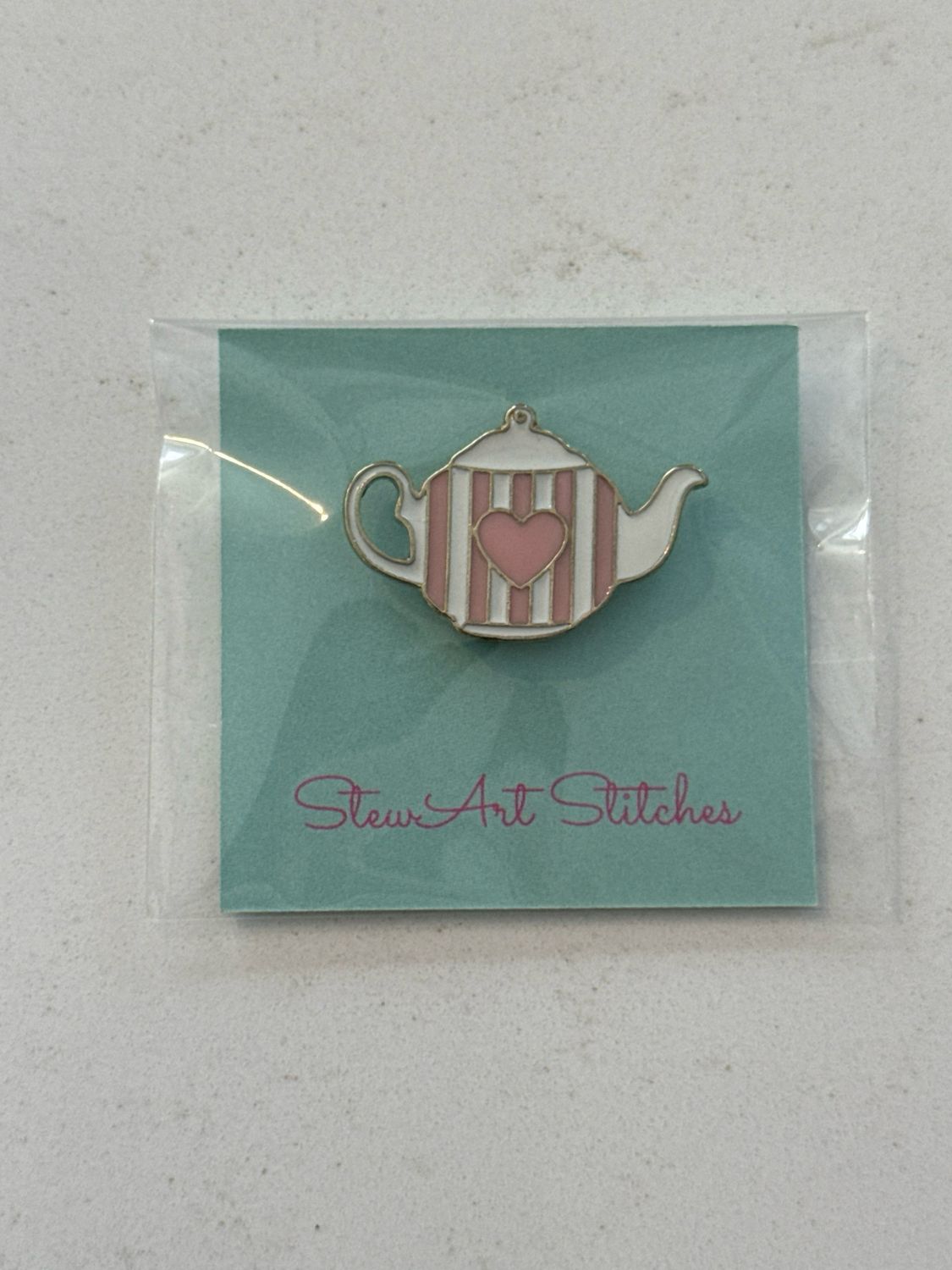Teapot Needle Minder from StewArt Stitches
