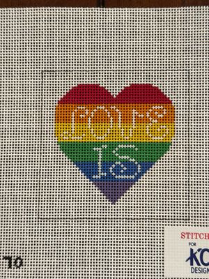 Love Is Rainbow Heart