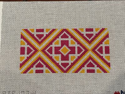 Medallion Tile 6x3 (Pink Golden)