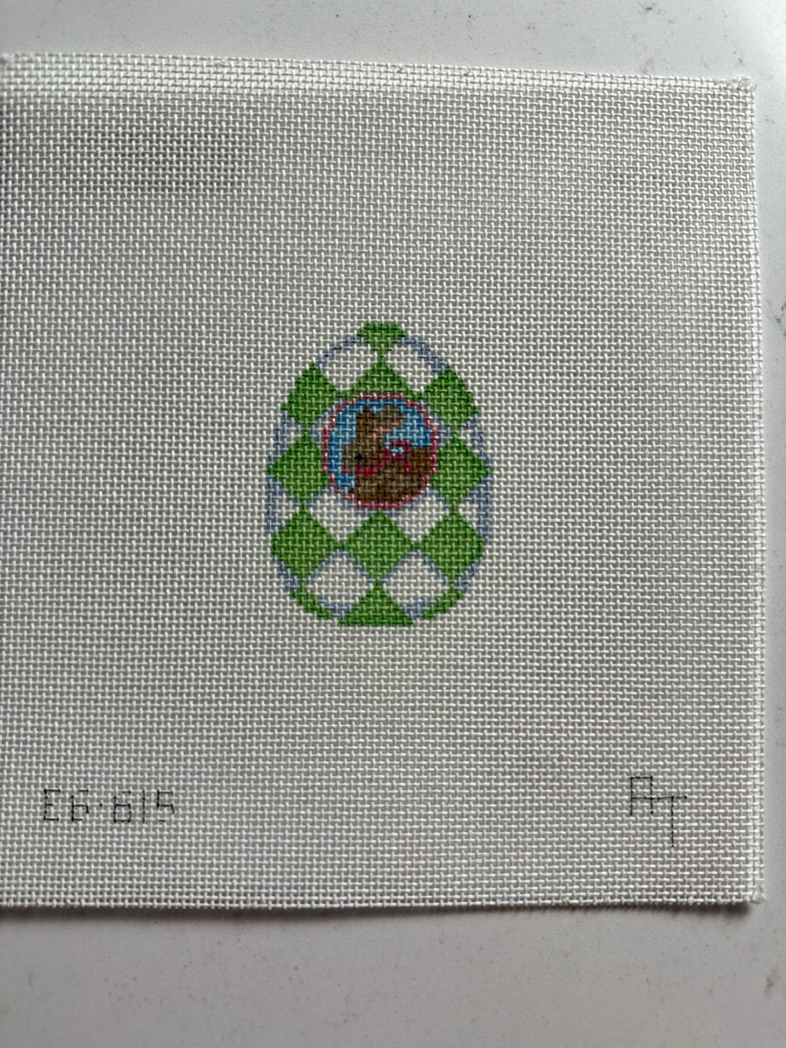 Bunny/Lime Harlequin Mini Egg