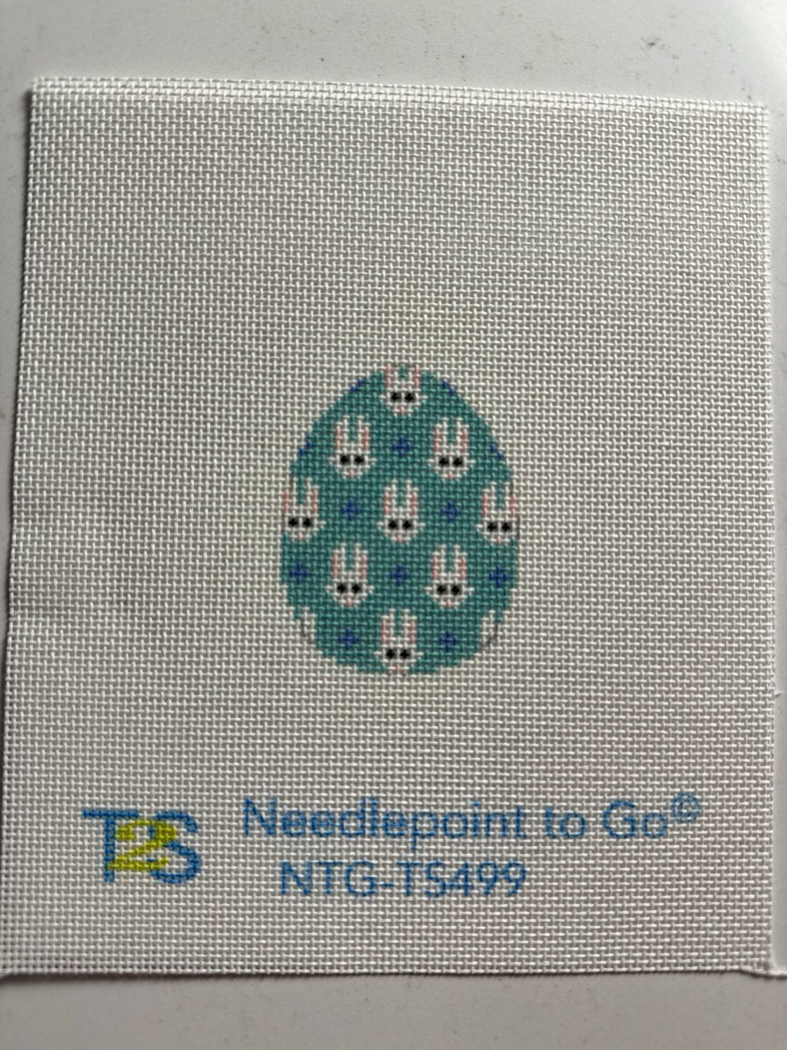 Mini Egg Bunnies on Turquoise