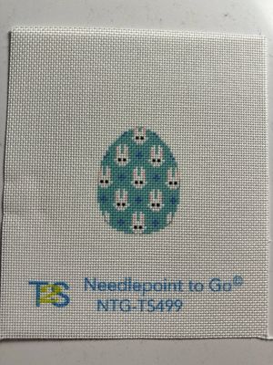 Mini Egg Bunnies on Turquoise