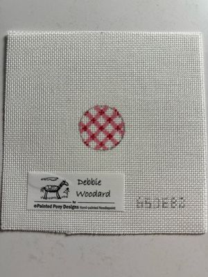 Key Fob Pink Gingham