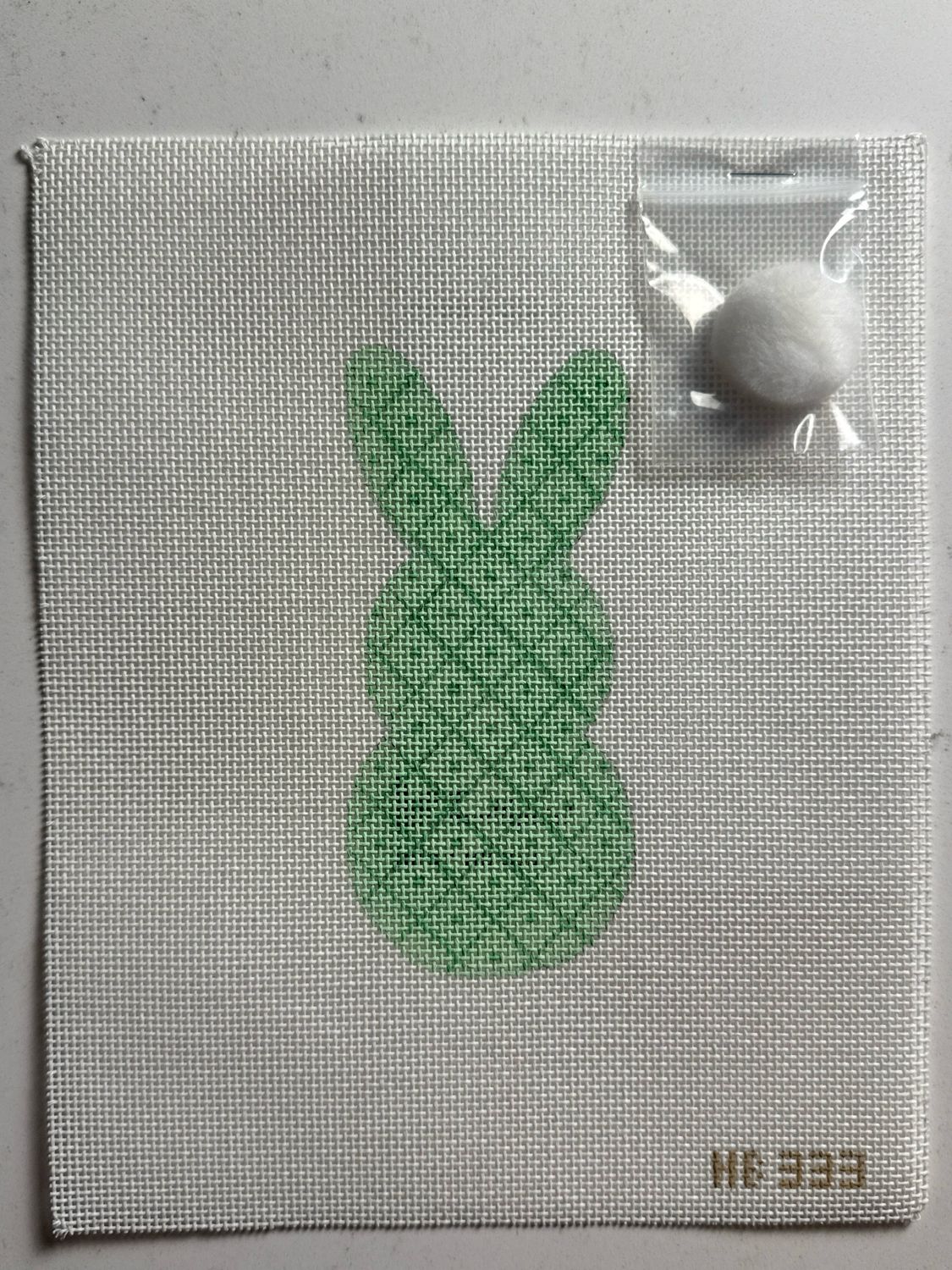 Bunny Tails - Green Lattice