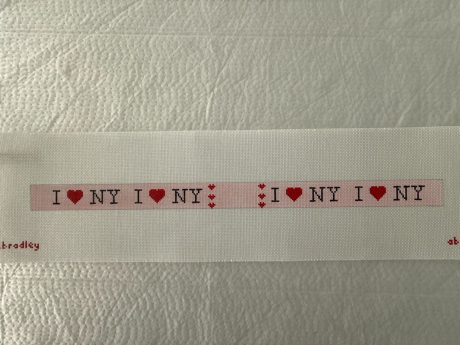 I Love NY Pink Dog Collar