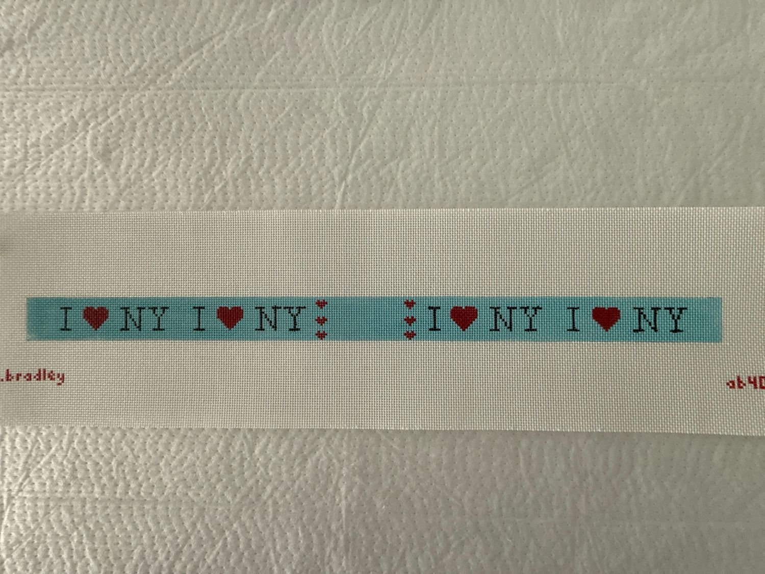 I Love NY Blue Dog Collar