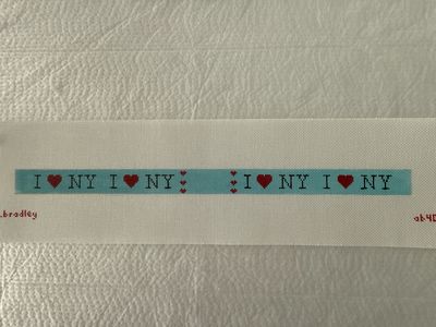 I Love NY Blue Dog Collar