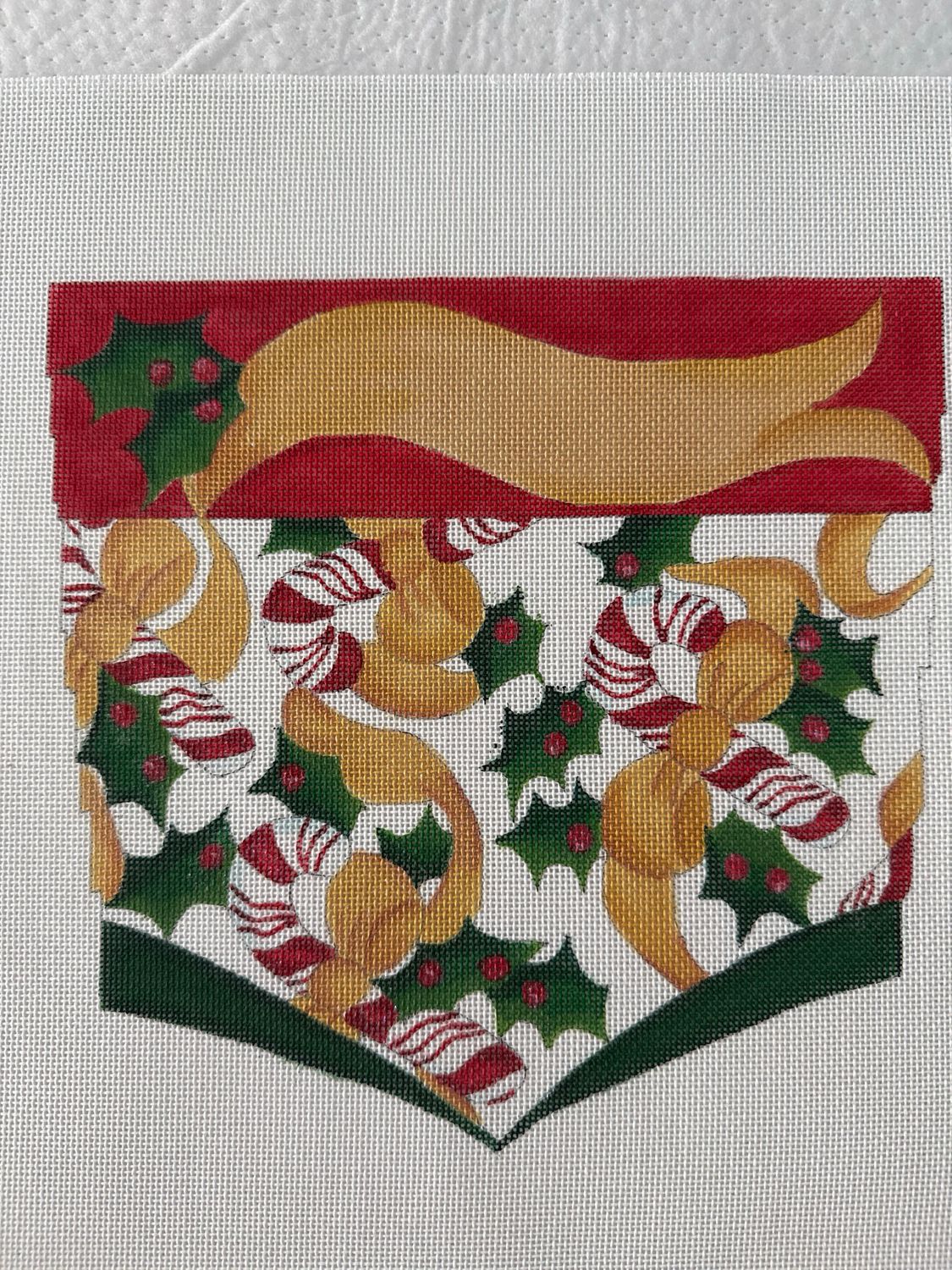 Candy Cane Stocking Cuff