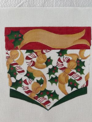 Candy Cane Stocking Cuff