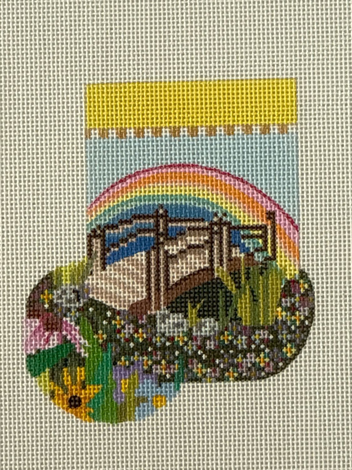 Rainbow Bridge Mini Sock