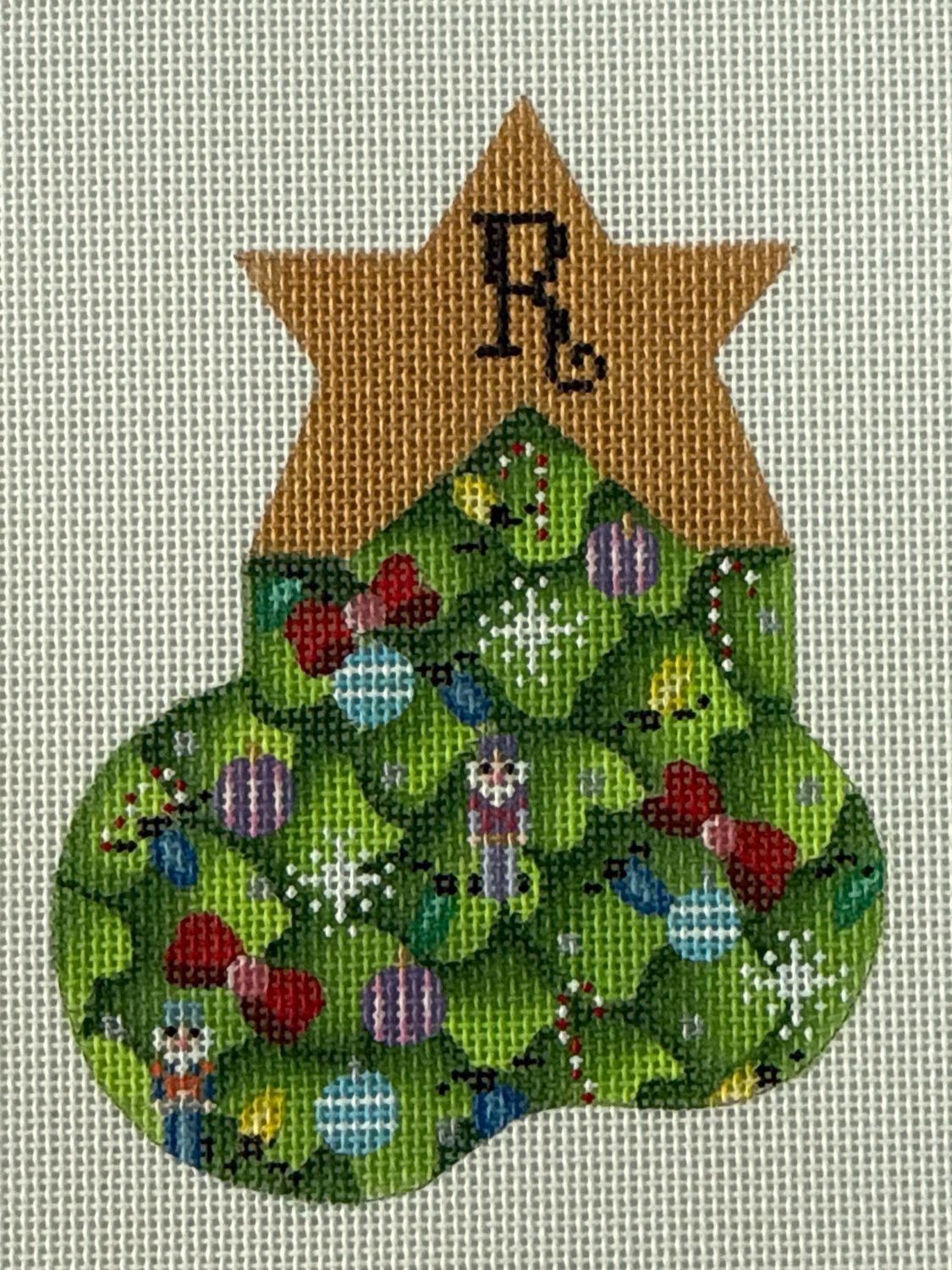 Christmas Tree Alphabet Socks R