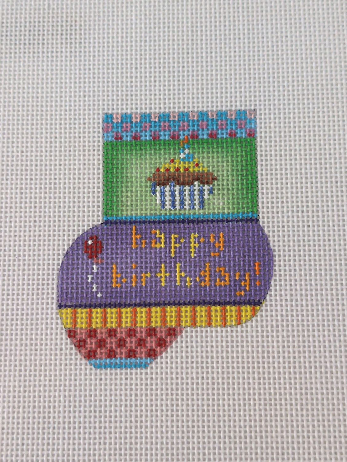 Happy Birthday Munchkin Sock