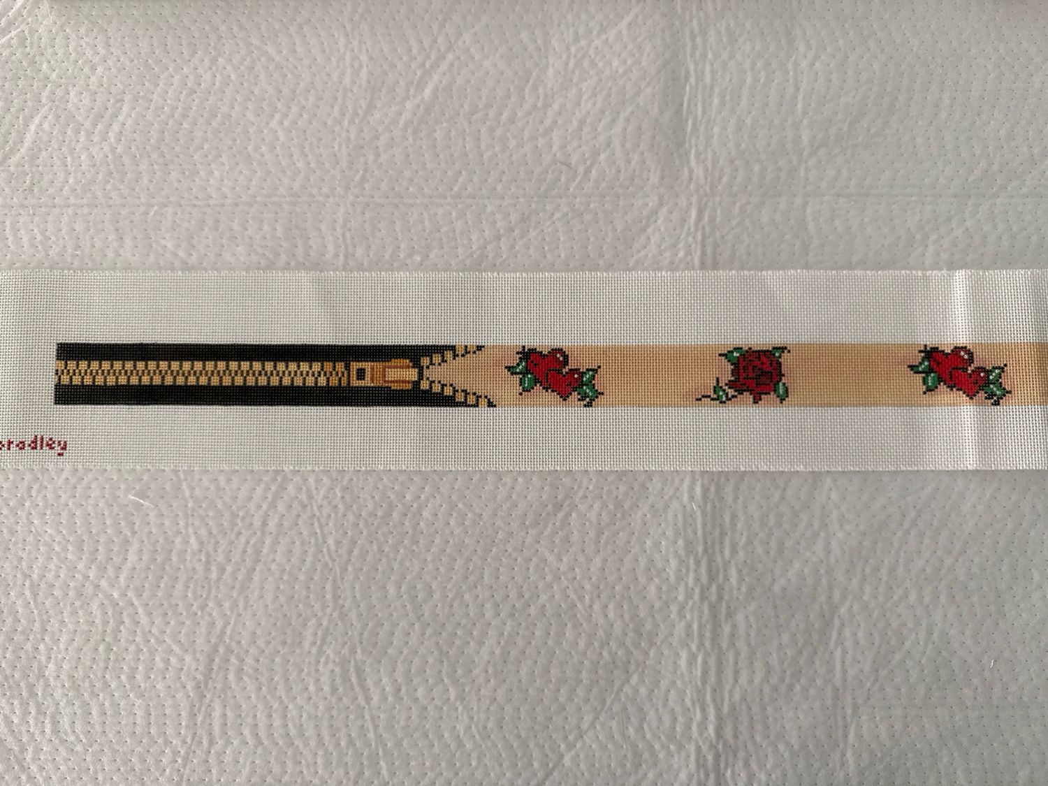 Tattoos Belt w/ Zipper Ends