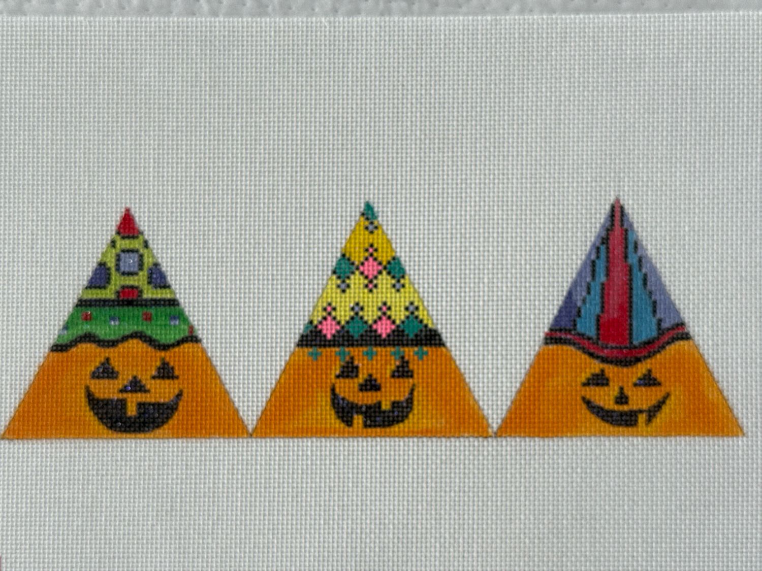 3D Pumpkins Triangle