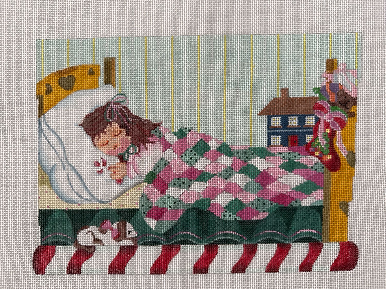 Sleeping Girl Stocking Cuff