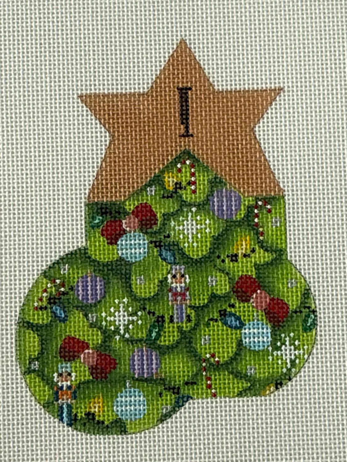 Christmas Tree Alphabet Socks I