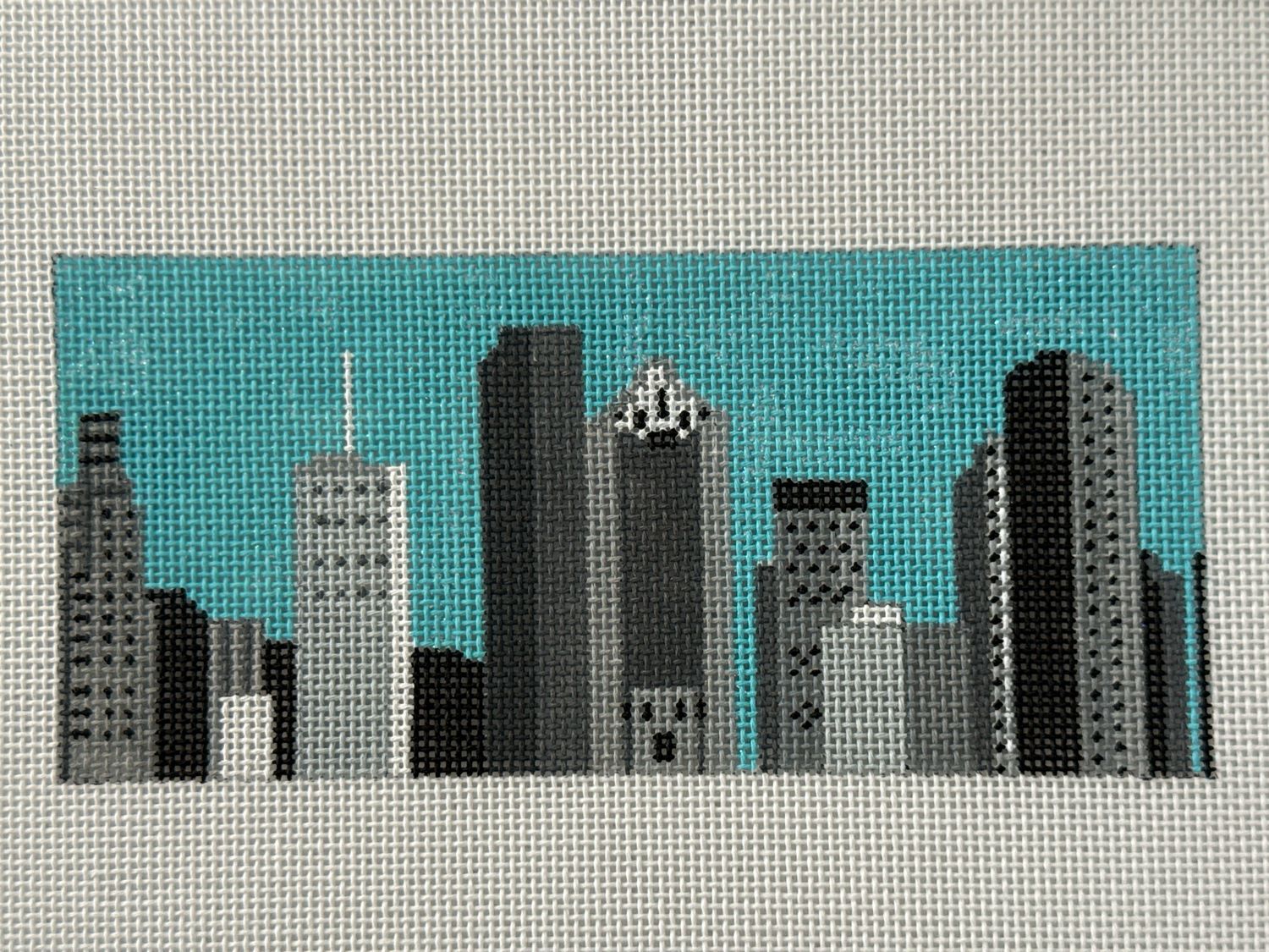 b/w Houston Cityscape