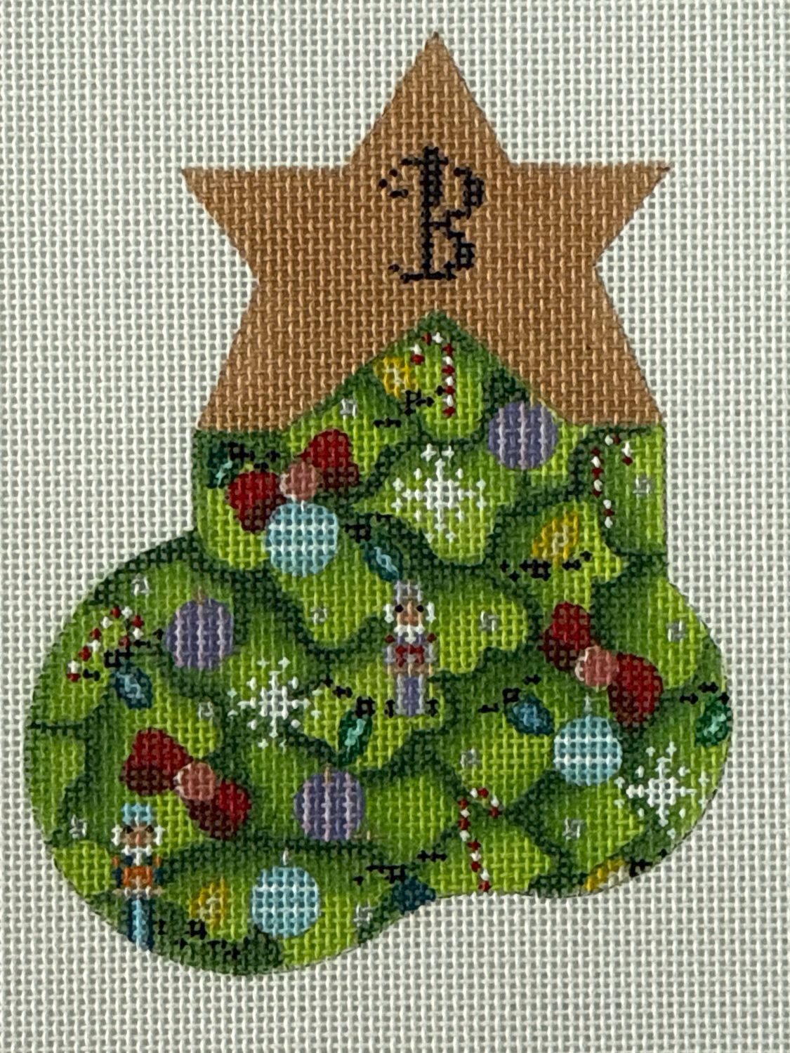 Christmas Tree Alphabet Socks B