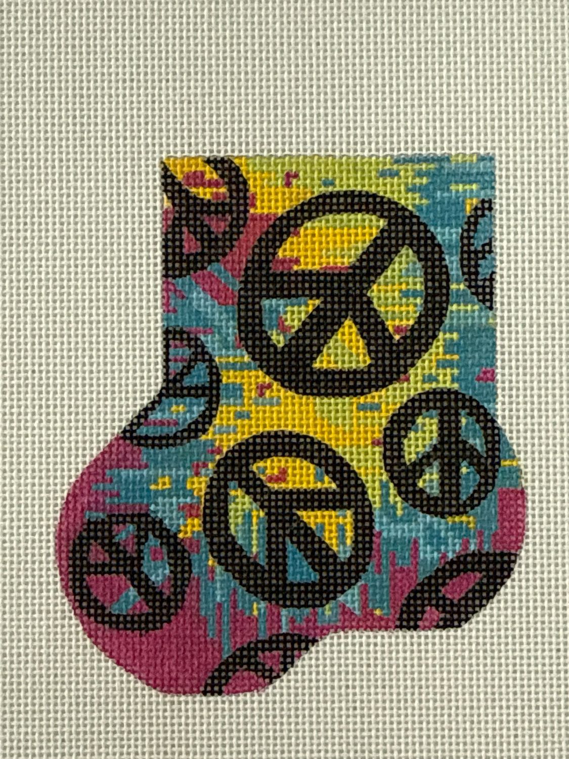 Tie-Dye/Peace Sign Mini Sock