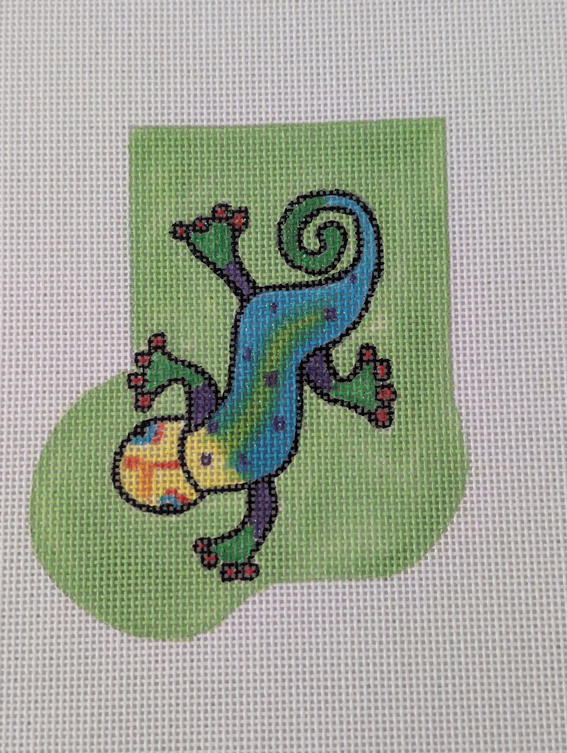 Lime Gecko Mini Sock