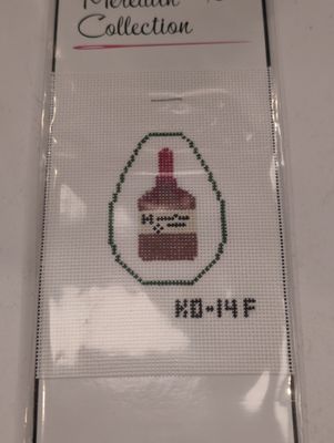 Bourbon Makers Mark Key Chain Oval Leather Included