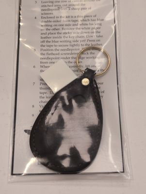 Bourbon Makers Mark Key Chain Oval Leather Included