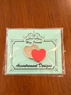 Double Heart Red Needle Minder