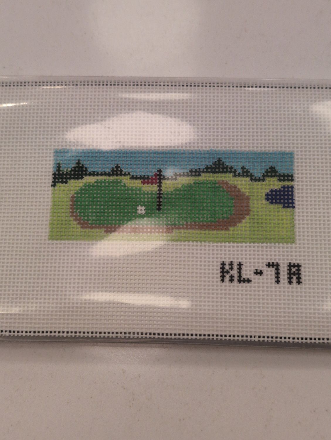 Golf Green Key Chain Long Leather Included