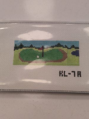 Golf Green Key Chain Long Leather Included