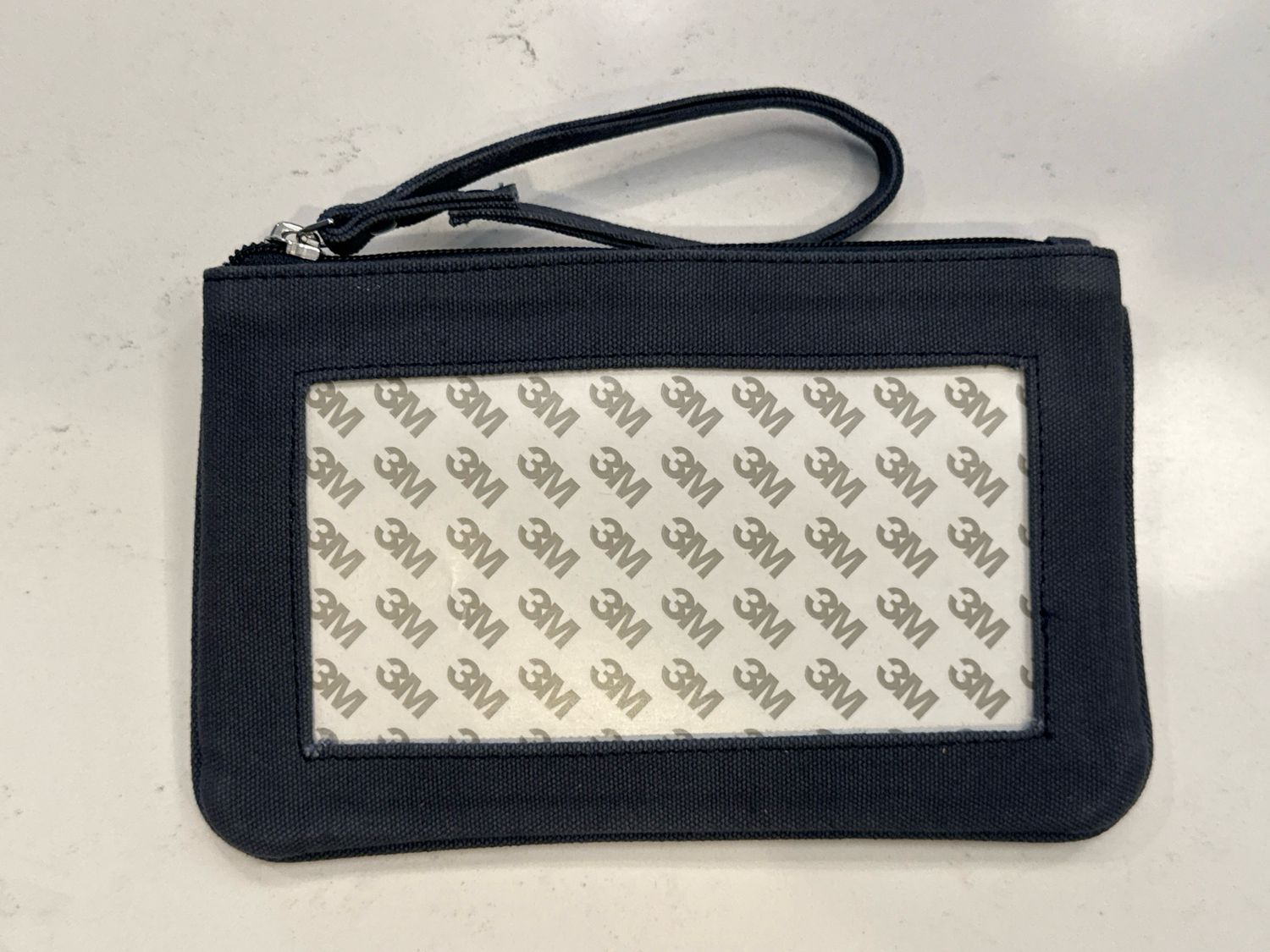 Canvas Clutch Rectangular Navy