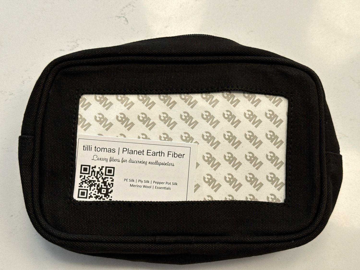 Canvas Cosmetic Bag Black