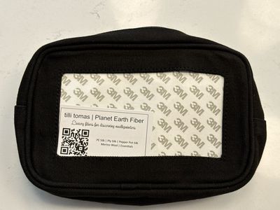 Canvas Cosmetic Bag Black