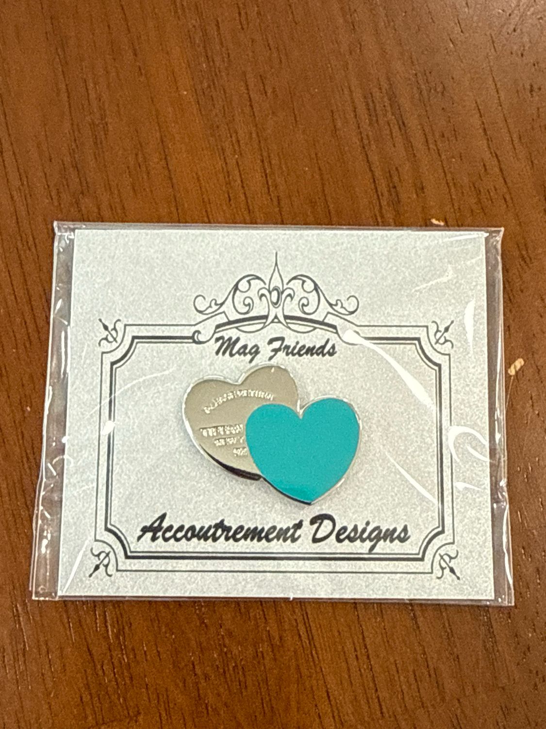 Double Heart Blue Needle Minder