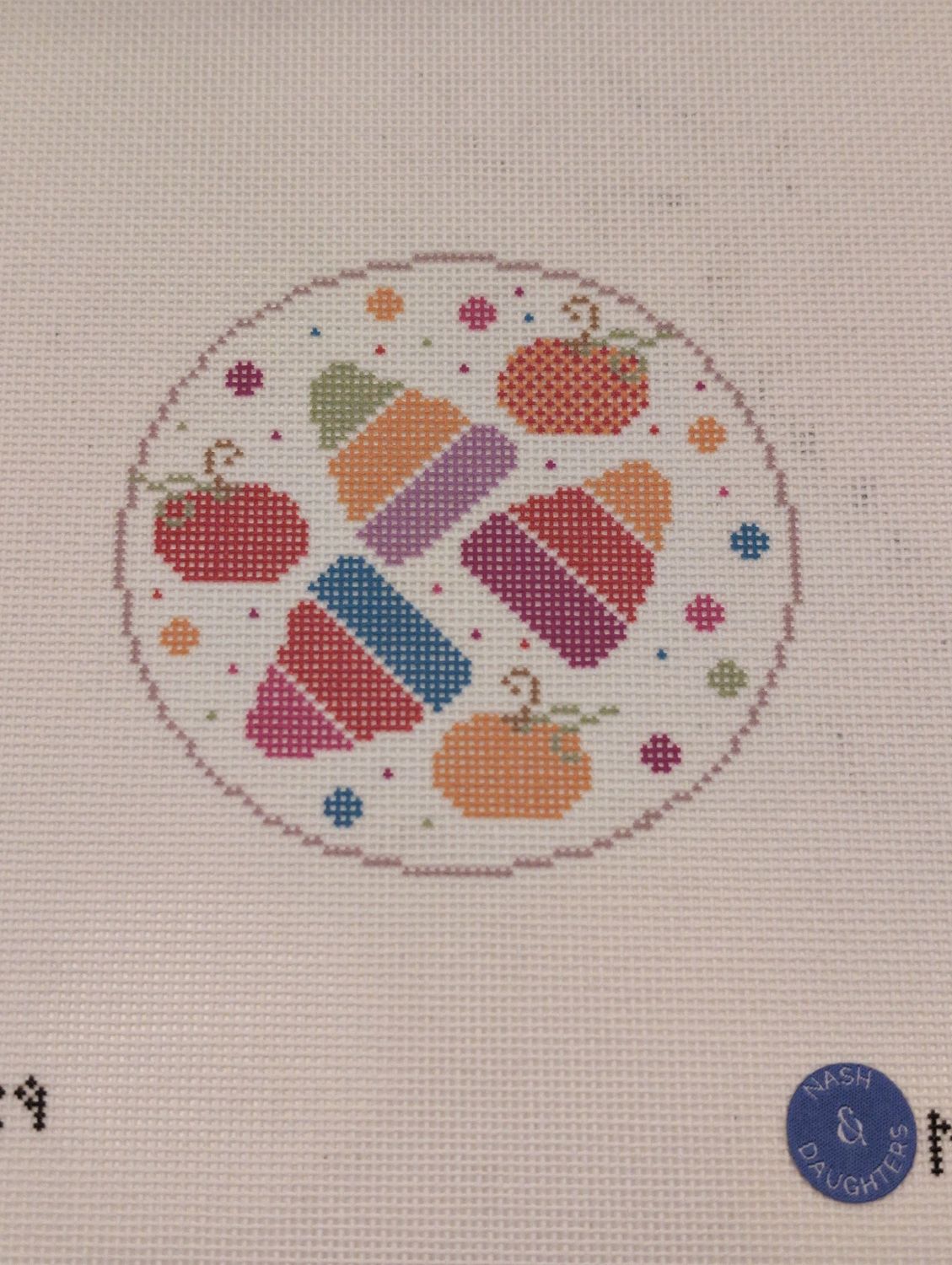 Colorful Candy Corn Round