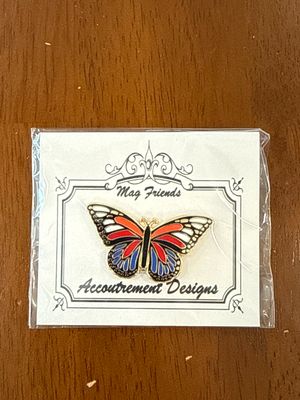 Butterfly Red White &amp; Blue Needle Minder
