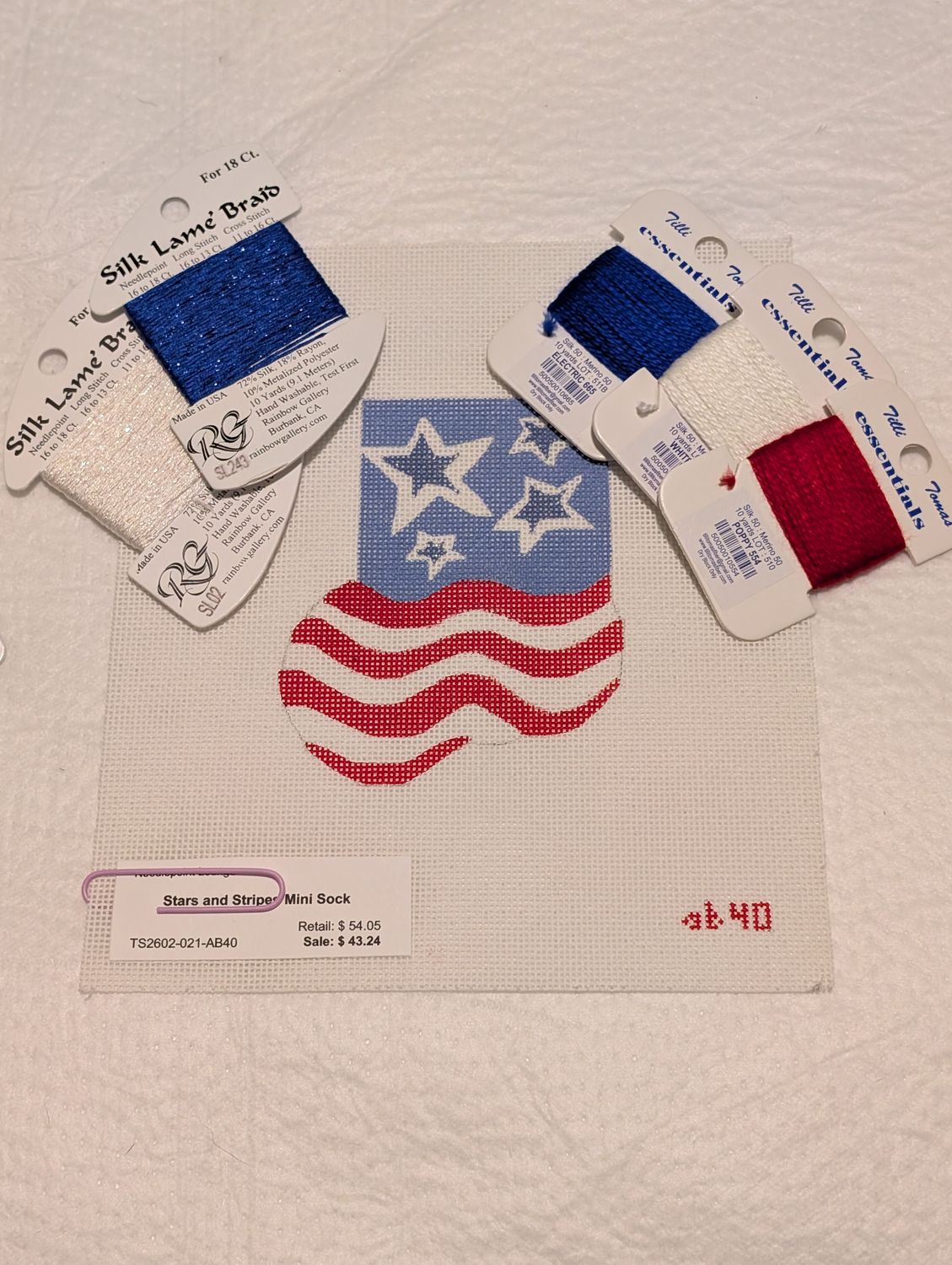 Stars and Stripes Mini Sock Kit