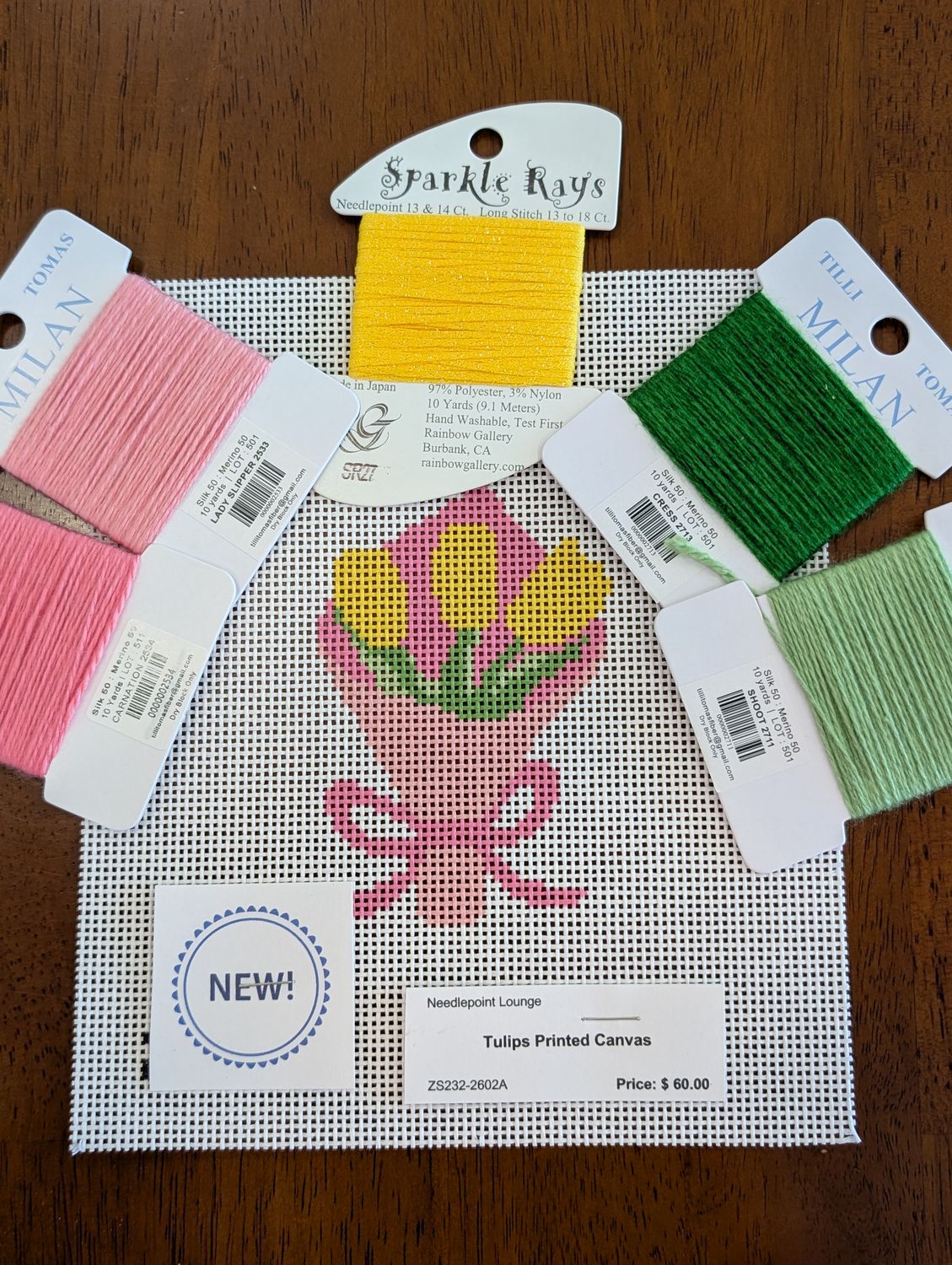 Tulips Printed Canvas Kit