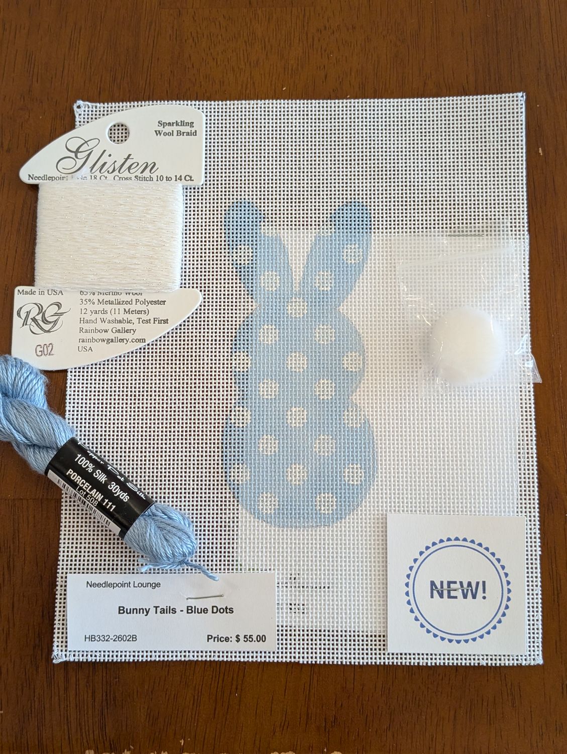 Bunny Tails - Blue Dots Kit