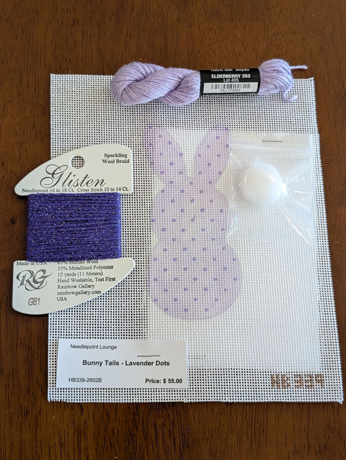 Bunny Tails - Lavender Dots Kit