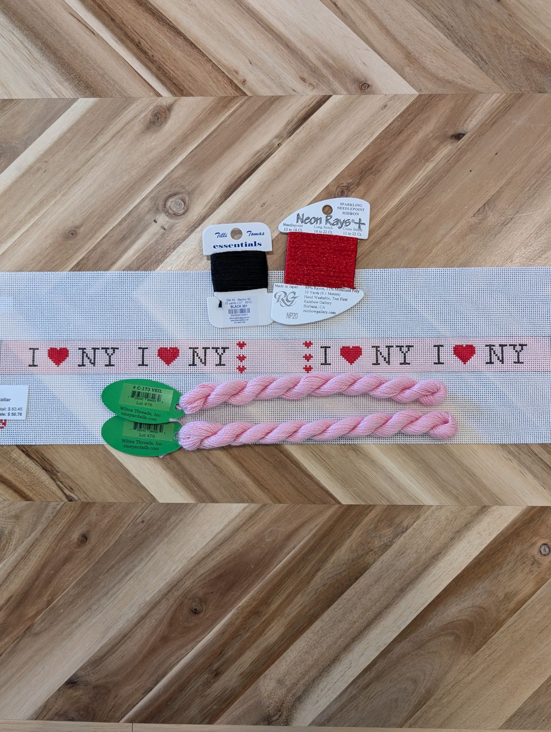 I Love NY Pink Dog Collar Kit
