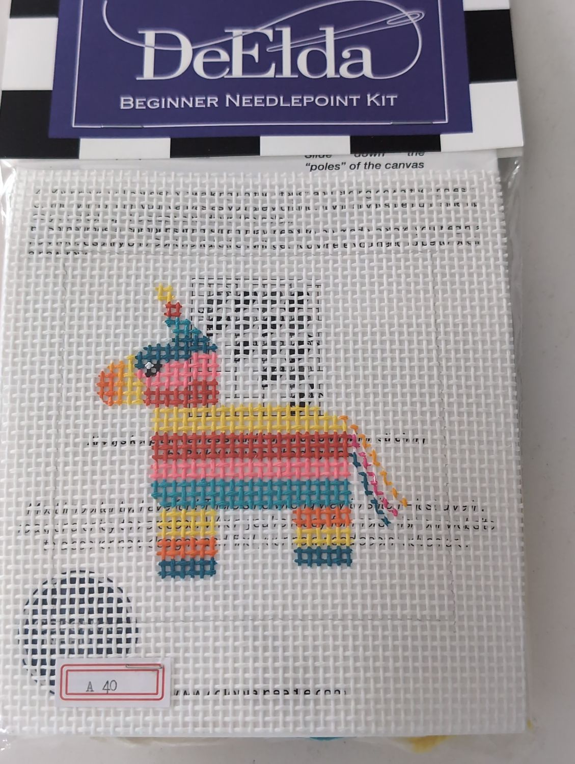 DeElda Pinata Beginner Needlepoint Kit