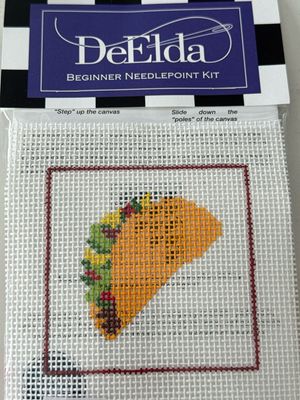 DeElda Taco Beginner Needlepoint Kit