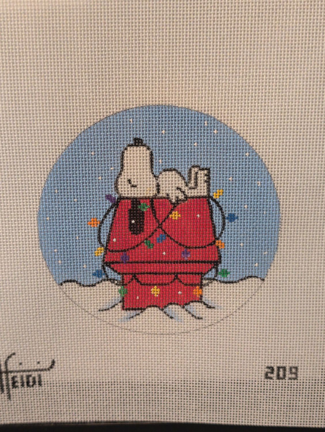 Snoopy on Lighted Dog House