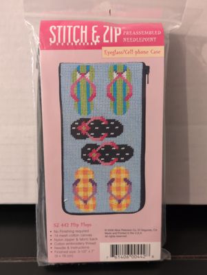 Flip Flops Eyeglass Case Needlepoint Kit