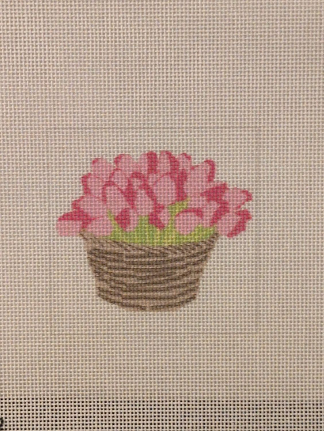Basket of Tulips 3" x 3" 18M