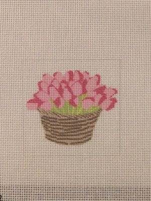 Basket of Tulips 3" x 3" 18M