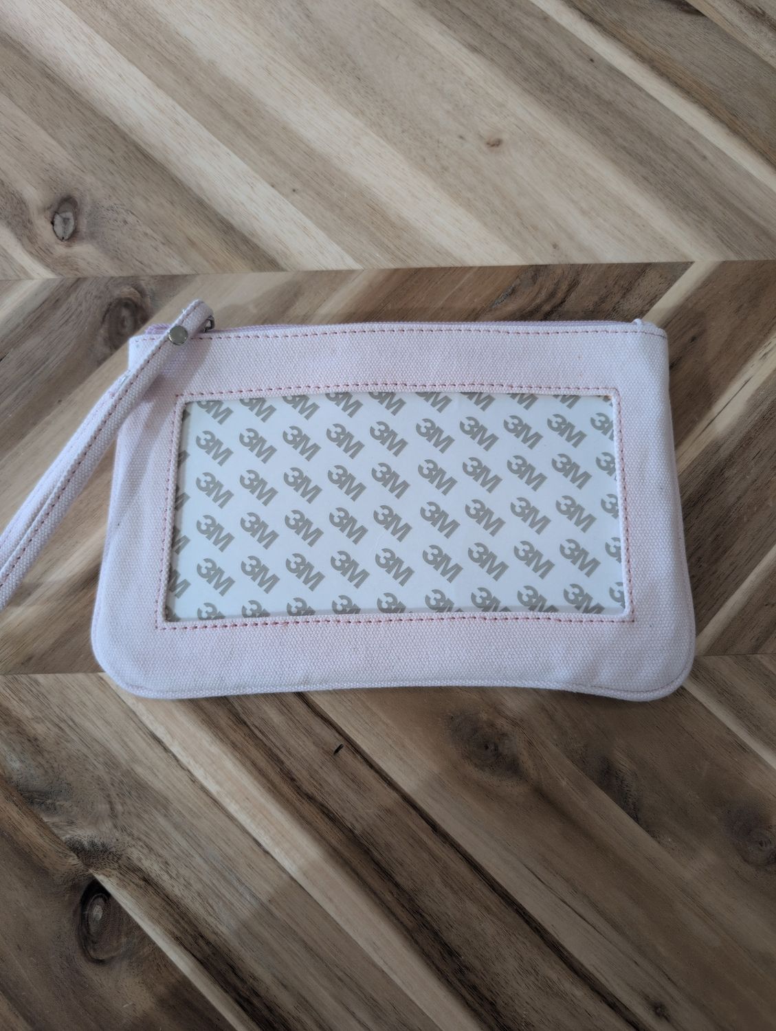 Canvas Clutch Rectangular Pink