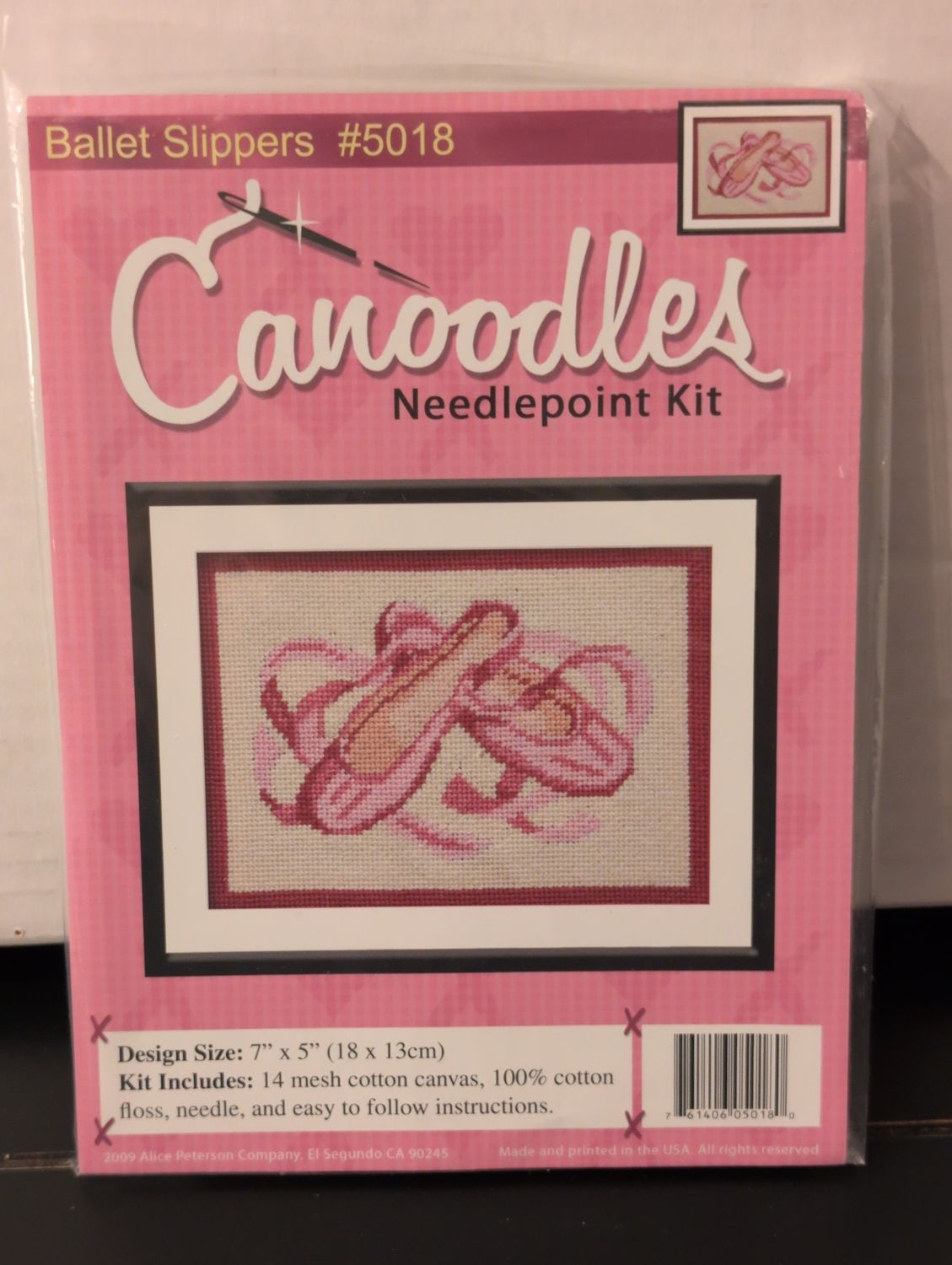 Ballet Slippers Needlepoint Kit