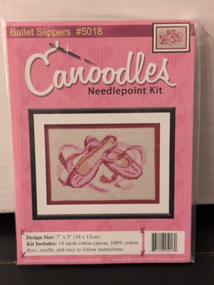 Ballet Slippers Needlepoint Kit