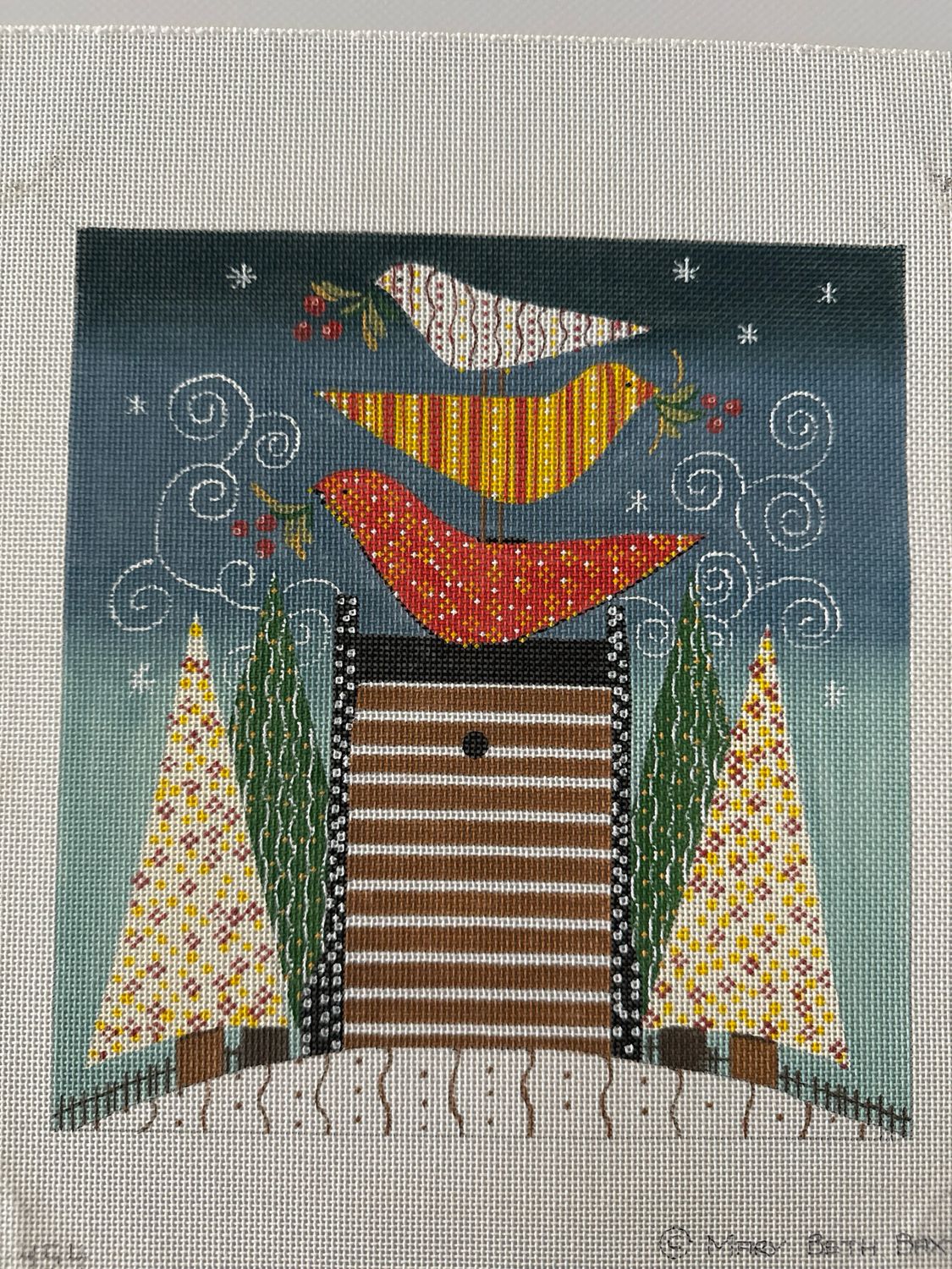 Calico Stacked Birds